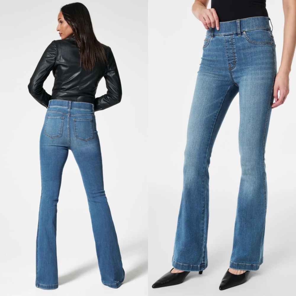 SPANX EveryWear Flare Jeans-Vintage Indigo Size Small NWT Inseam 31